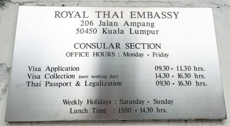como hacer el visado de tailandia en Kuala Lumpur